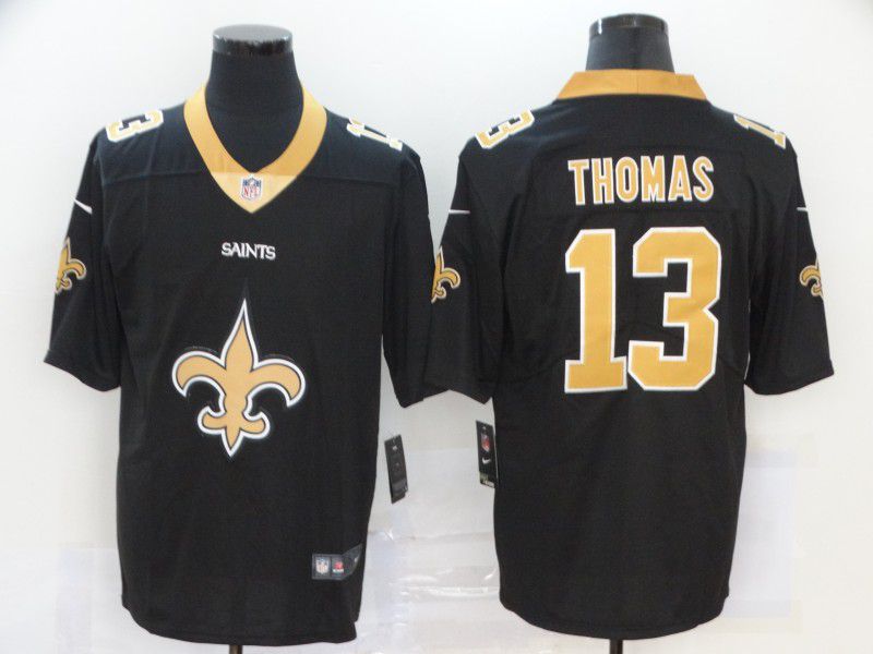 Men New Orleans Saints #13 Thomas Black Nike Team logo fashion NFL Jersey->new orleans saints->NFL Jersey